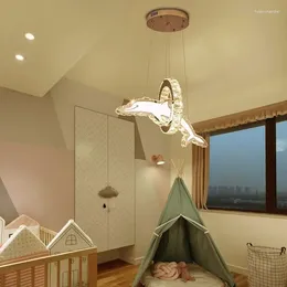 Hängslampor kristallkronor matsal sovrum lätt personlighet kreativ studie barn tecknad dekorativ