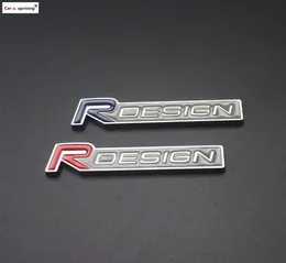 3D металлический цинковый сплав R DESIGN RDESIGN буквенные эмблемы значки автомобильная наклейка Стайлинг автомобиля наклейка для V40 V60 C30 S60 S80 S90 XC607241762