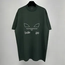 럭셔리 남자 티셔츠 인기 패션 하이 스트리트 코튼 티셔츠 스웨트 셔츠 티셔츠 통기 패턴 인쇄 남자와 여자 Y2K1