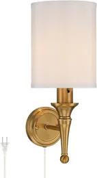 Wandleuchte Braidy Warm Gold Traditionelle Plug-in Wandleuchte Wandlampen Lichter Schlafzimmer Dekor Ästhetische Wandlampen Spiegellicht für Make-up Wal