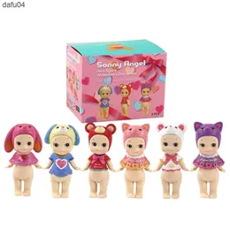 Bebek Dolls 6pcs/Lot Sonny Angel Mini Figür Sevgililer Günü Serisi Kewpie Baby Sevimli Heykelcik PVC Model Oyuncaklar Hediye Çocuklar İçin L23