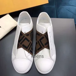 Designer men's Casual Shoes Fashion leather lettered print sneakers B22 men's comfortable breathable small white shoes fine dress shoes