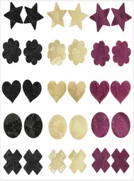 10PairSlot Lace Women039S Nipple Covers Disponibla bröst Kronblad Blomma Sexig bandpinne på bh -pad pastie bröstvårtomslag för WO8666389