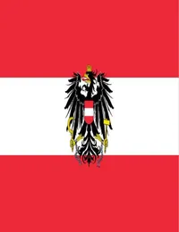 Österreich-Flagge des österreichischen Staates, 3 Fuß x 5 Fuß, Polyester-Banner, 150 x 90 cm, individuelle Flagge für den Außenbereich 5887432