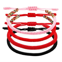 4pcs/Lot Lucky Rope Knot Hand Thread Thread String Bracelet for Women Women Jewelry Fashion Hift Bangle