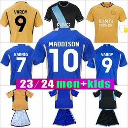 23 24 Leicesters Futbol Formaları 2023 2024 Barnes Tielemans Evde Vardy Maddison Iheanacho Ayoze Lookman City Ev Vardy Ndidi Daka Futbol Formaları Erkekler Kdis Kiti