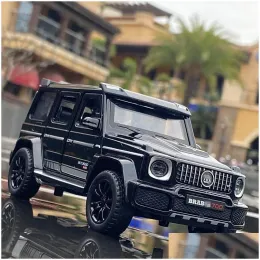 Diecast Model Cars Car G700 G65 SUV Alloy Simation Metal Toy Off Road Vehicles Sound Light Collection Childrens Gift 220919 DRO DHEVF ZZ