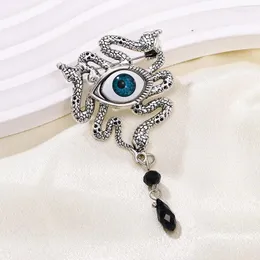 ブローチShmik Classic Men Men Fashion Eyes Pendant Crystal Badges Pins Vintage Baroque Design Unisex Party Banquet Brocohes