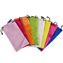 Óculos de sol bolsa óculos de sol macio óculos saco sacos de telefone cordão óculos de sol casos saco de armazenamento sn4532