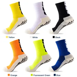 5 Pairslot Socks 남자 방지 슬립 풋볼 미드 송아지 미끄럼 방지 축구 스포츠 사이클링 스포츠 mens 양말 EU3845 240102