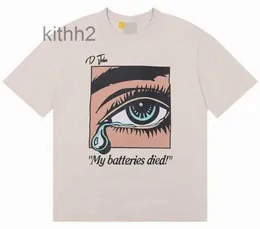 아시아 크기의 갤러리 T 셔츠 남성 여성 디자이너 티셔츠 갤러리 갤러리 묘사 면경 상단 남자 캐주얼 셔츠의 의류 거리 반바지 슬리브 Shortwig 416 13H7 05K5