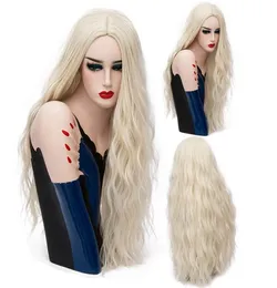 70cm uzunluğunda pembe dalgalı peruklar cosplay doğal sentetik kadınlar039 s sarışın peruk 29 renk tam ısıya dayanıklı saç1651208