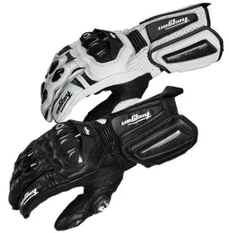 Högkvalitativ kolfiber Motorcykelhandskar Läderhandskar Män Cykling Racing Guantes Moto Motorcykelhandskar 1631061