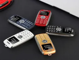 Unlocked Super Mini Bluetooth Dialer Mobiltelefoner Magic Voice One Key Recorder Celular Quad Band GSM Dual Sim Card Standby Small Mo9181556