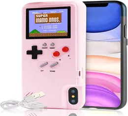 iPhoneのAutbye GameBoyケース14 12 Pro Max 11 XS 6 7 8 Luxury Classic Console Color Display Shockproof Silicone MobileB7845259