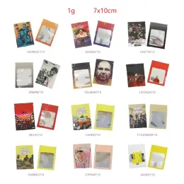 도매 Sanck Mylar Bags 1G Zip Lock Bag 7x10cm Foil ZPPER RESEALBEL 냄새 방지 허브 꽃 ORGINATION EDIBLE PACAKGING BARGIE LL