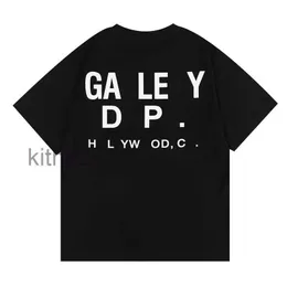 Mens designer mode korta ärmar gallerier tee depts t skjortor bleknade bomullsbrev trycker high street lyxys kvinnor fritid unisex toppar storlek sxl 9d7f uy1 szyj