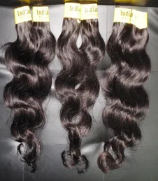 Фабрика 100 обработанных чистых индийских пучков человеческих волос 20 шт. объемная объемная волна плетение weft7595094