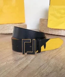 Designer läderbälte för mäns bredd 40 cm modebälten stål Big F Buckle Men lyxig midjeband Cintura Ceintures äkta cowhide7492200