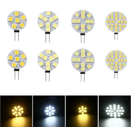 LED ampuller BBS DC12V 1W 3W 4W 5W 6W 6 9 12 15 24 LEDS G4 5050SMD T3 Disk RV Kampçılar Fragmanı Deniz Bırakma Işıkları Aydınlatma Tüpleri DHTZX