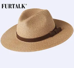 Cappello estivo per donna uomo Panama cappelli da spiaggia in paglia Fedora protezione solare UV Capchapeau femme T2007156153010