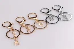30pcslot nyckelringar nyckelkedjor smycken fynd komponenter guld silver pläterad hummer lås keyring gör leveranser diy smycken9217020