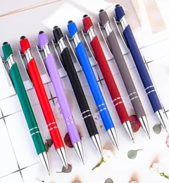 8PCSLot Promotion Ballpoint pen 2 in 1 Stylus Drawing Tablet Pens Capacitive Screen Touch Pen School Office Writing Stationery16708139