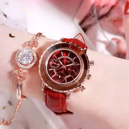 Relógio feminino relógios de alta qualidade designer casual luxo quartzo-bateria couro 35mm relógio à prova dwaterproof água