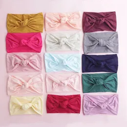Bulk 120pc/Lot 27 Color Pick Nylon Hair Bands Baby Big Bow Bow Beac Tove Knot Top Turnastic Hairband Baby Braps 231229