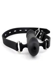 Mouth Gag Dildo Oral Fixation Harness Bondage Leather Strap On sexy Toys Penis Plug Silicone DoubleEnded Dildos For Couple Women4238271