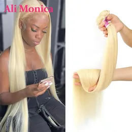 Kolory Alimonica Bundles Honey 613 Blonde Remy Brazylian Prosty Weave Weft Remy Human Hair Bundles 8 40 cali darmowa wysyłka