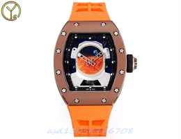 YS Factory Men's Watch RM52-05 Tourbillon Watch Sapphire Mirror Rubber Strap