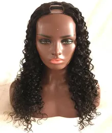 1x3 2x4 4x4 824inch deep curly human hair brazilian virgin hair middle left right u part lace wigs for black women4183732