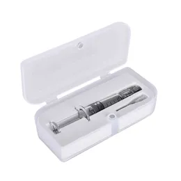 Retail Box Package Glass Spruta 1.0 ml Injector för Th205 M6T engångspatron tjock oljeinjektor Luer Lock Luer Head med nåltillbehör
