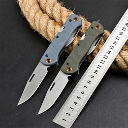 371 G10 or Linen Handle Pocket Knife Stainless Steel Blade Camping EDC Hunting Folding Tactical