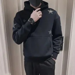 Moletom para homem com capuz preto roupas masculinas hoodies camisa de suor emo estilo coreano novidade e quente nenhuma marca solta 240102