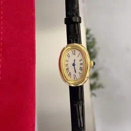 Orologi da donna Movimento al quarzo Cassa in acciaio inossidabile 316 Cintura in pelle Vita Orologi di lusso impermeabili orologi di design senza scatola