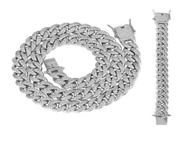 Cuban Chain Link Choker Corrente Iced Out Hip Hop Jewelry for Men Necklace Punk Jewelry3322617