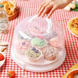 Flaschen 10 Zoll Dessert Kuchen Box Container Tragbare Lagerung Tragen Verpackung Container Hochzeit Party Liefert Zum Backen