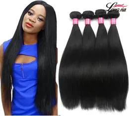 Capelli vergini lisci brasiliani Capelli lisci vergini brasiliani 4 pacchi Capelli lisci malesi peruviani non trattati6686250