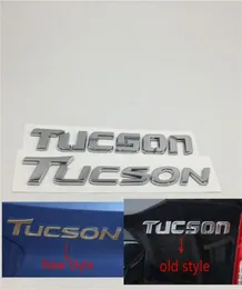Para Hyundai Tucson traseiro traseiro traseiro emblema do emblema do emblema de identificação Chrome Stickers1063677