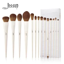 Jessup Makeup Brushes 14pc Makeup Brush set Synthetic Foundation Brush Powder Contour Eyeshadow Liner Blending Highlight T329240102
