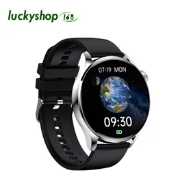 Relógios GT5 Smart Watch NFC Answer Call Fitness Tracker Carregamento sem fio 1,28 polegadas Relógio redondo DIY Dial para telefone IOS Android Smartwatch