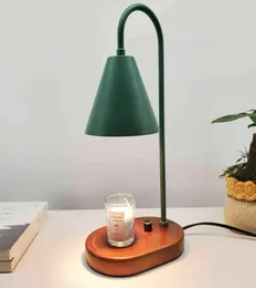 110V230V Electric Candle Warmer Wax Melting Light Creative Aromaterapy Table Wood Base Bedside Decor H2204232676129