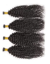 Cuticula uitgelijnd haar I Tip Human Hair Extensions Heel 100 Remy Hair Extensions Per I Capelli Kinky Curly Kinky Straight 1426278080