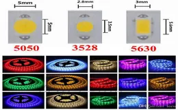 High Birght 5M 5050 3528 5630 Led Strips Light Warm Pure White Red Green RGB Flexible 5M Roll 300 Leds 12V outdoor Ribbon4675226