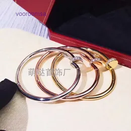 Car tires's Designer Bracelets for women and men High end Asian Gold Coarse Edition Bracelet Diamond Zircon Nail Ring Light Luxury Sty With Original Box