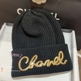 Chanles Lady Lady Luxury вязаная шляпа Магазин ремесленник Золотая вышивка