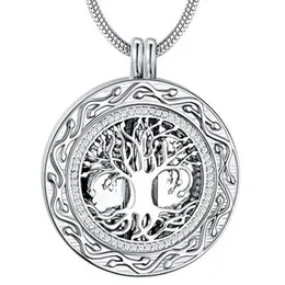 Minnesgåvor - 'Alltid i mitt hjärta' Pendant Necklace - 'Tree of Life' Cremation Jewelry for Ashes - Keepsake215C