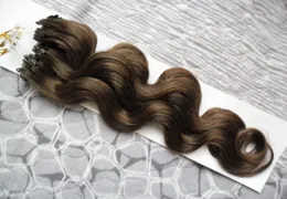 Körperwelle, reine brasilianische Haarverlängerung mit Mikroringschleife, 1 g, Körperwelle, Mikroschleife, Remy-Echthaarverlängerung 3747734